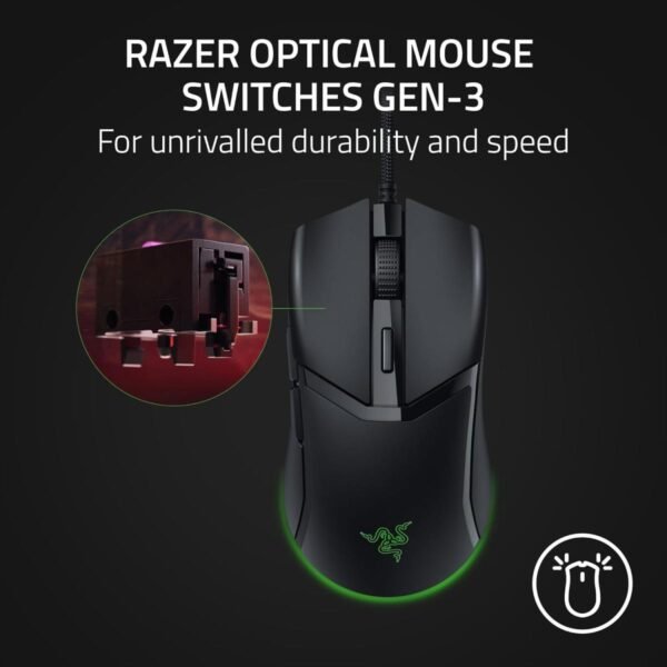 azer Cobra Chroma RGB Lightweight Wired Gaming Mouse 58g Lightweight Design