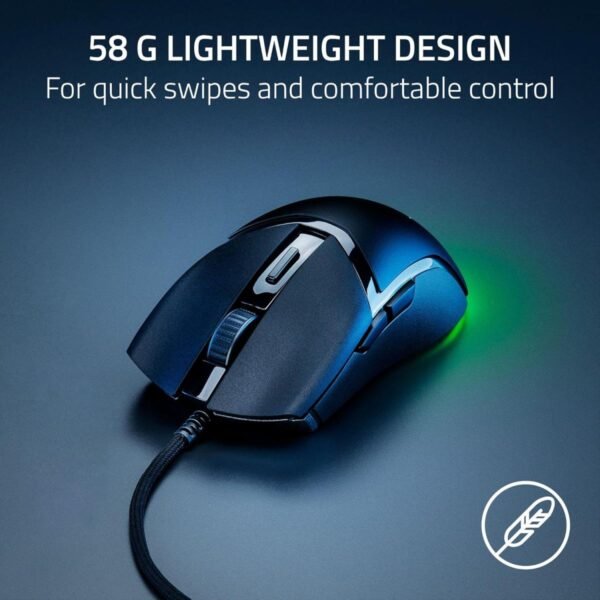 azer Cobra Chroma RGB Lightweight Wired Gaming Mouse 58g Lightweight Design
